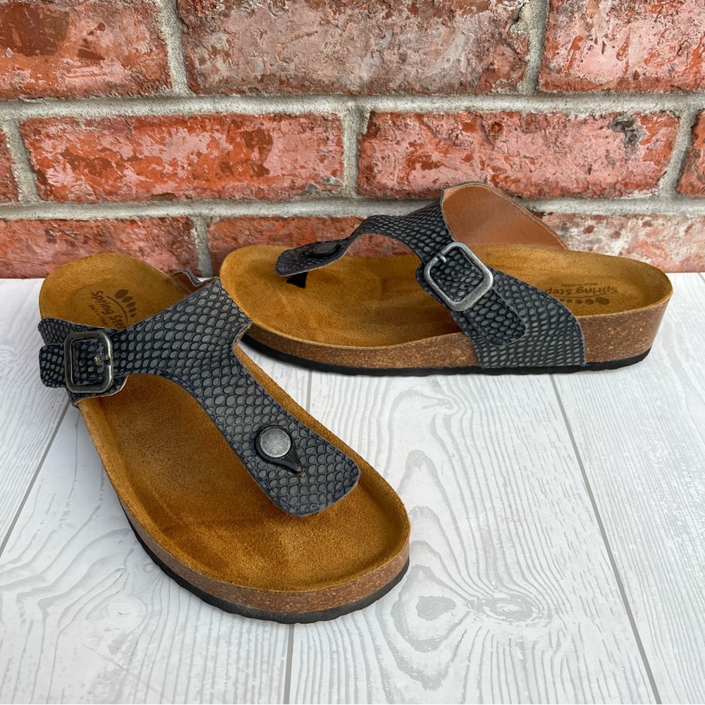 Spring Step Estelle Sandals Gray Size 9